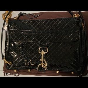 Rebecca Minkoff MAC Quilted Black Patent
